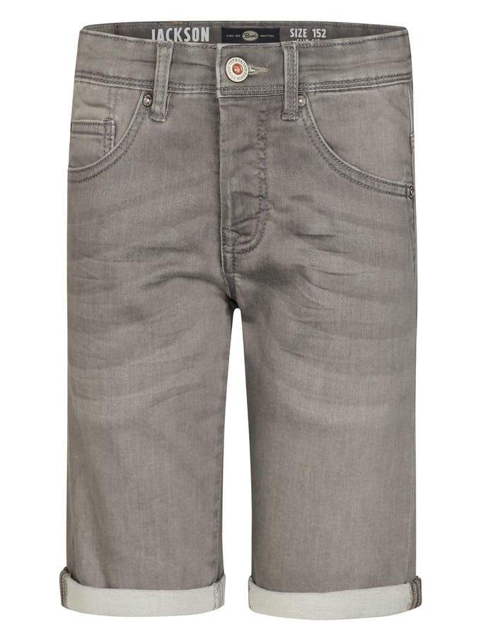 Petrol Industries - Jongens Jackson denim jogger short Gonzaga - Grijs