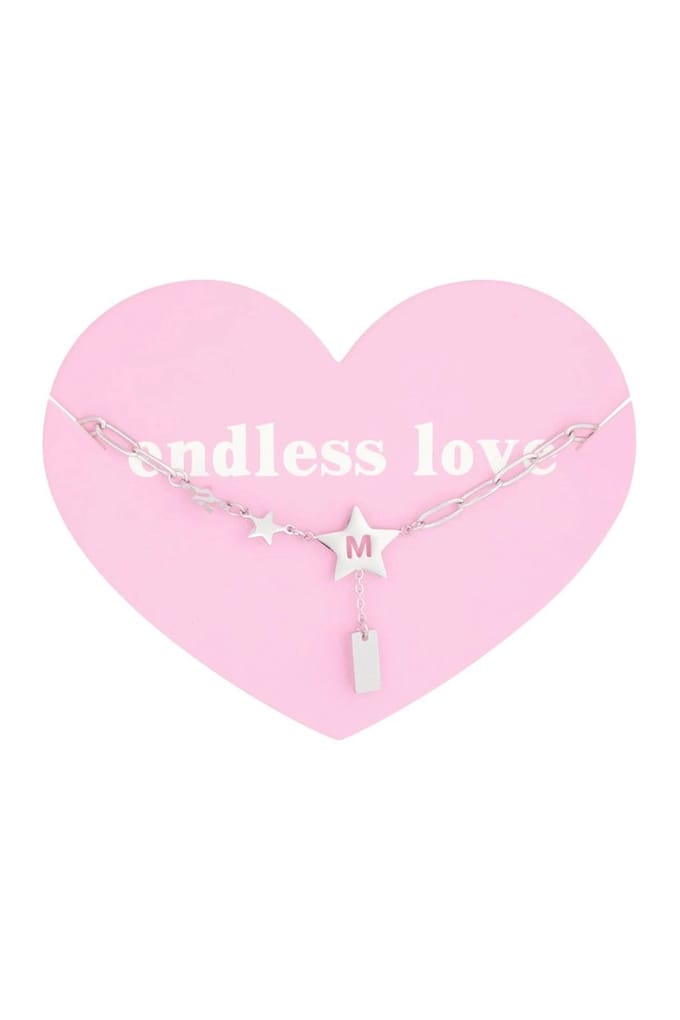 Armbandje Endless zilverkleurig MOM