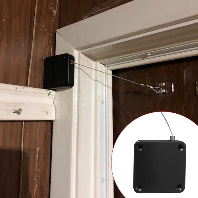 Automatische Sensor Deurcloser, Koord Deurcloser Woning voor Alle Deuren wit