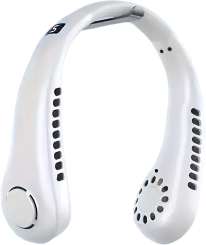 Bovista Nekventilator - Draagbare Gezichtsventilator - Neck Fan - Met Koeling - Hals - Hoofd - Wit