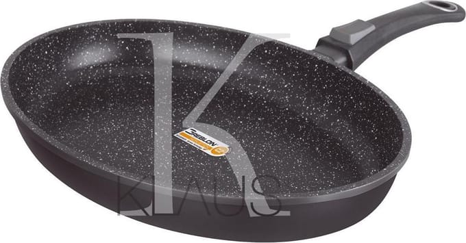 Klaus ovale vispan  36x26 cm -met afneembaar handvat- anti-aanbak