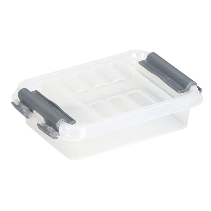 Opbergdoos Sunware Q-line - deksel - sluitclips - L 118 x B 77 x H 30 mm - 0,2 l