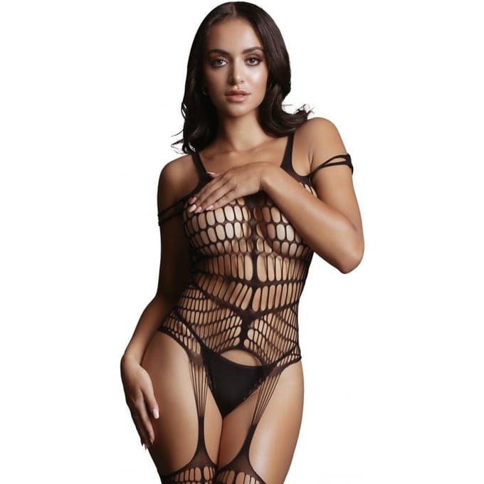 Shots - Le Désir Bodystocking met Scheuren - One Size black O/S