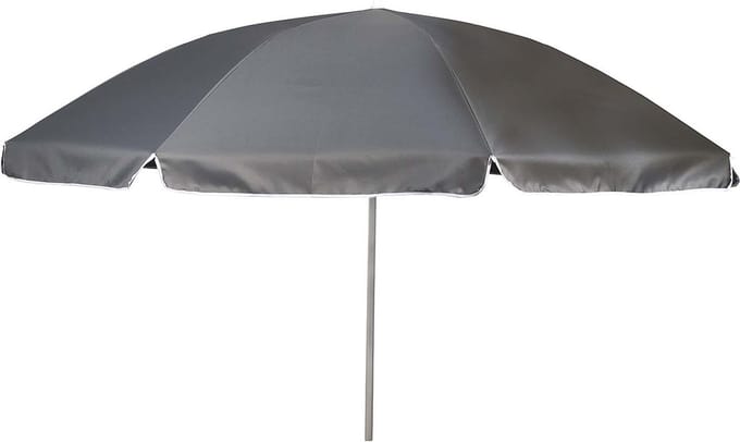 Bo-Camp - Parasol - Met knikarm - Ø 165 cm - Grijs