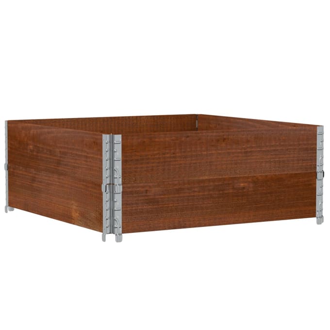 vidaXL - Plantenbak - 100x100 - cm - massief - grenenhout - bruin