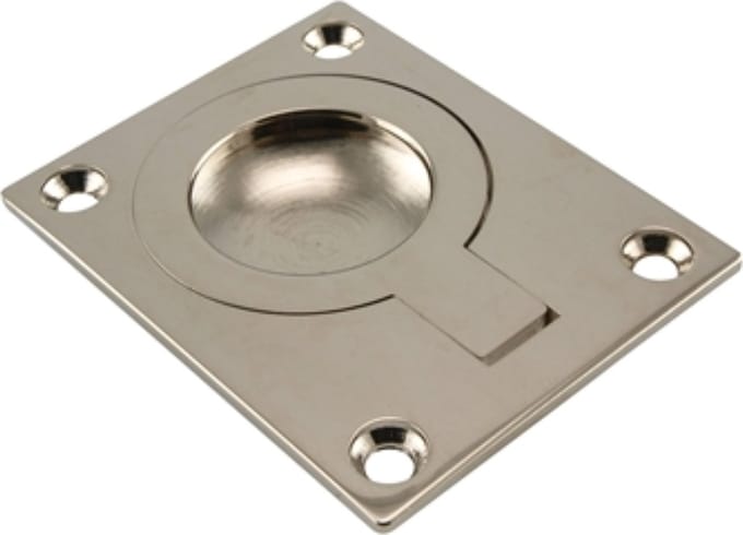 Intersteel luikring 61 x 49 mm - Hoogglans vernikkeld