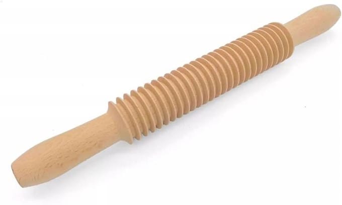 Keuken Roller - Deegstaven - Bakken En Koken - Ergonomische Handgreep - 33x4cm - Meerkleurig
