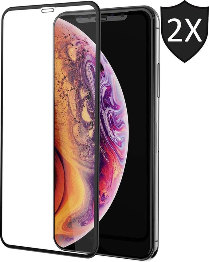 Screenprotector geschikt voor iPhone 11 Pro Max / XS Max - 2x FullGuard Glas Screen Protector