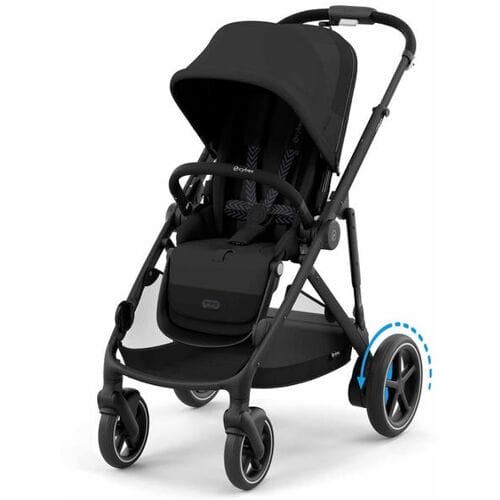 Cybex e-Gazelle S - Kinderwagen - Moon Black - Black Frame