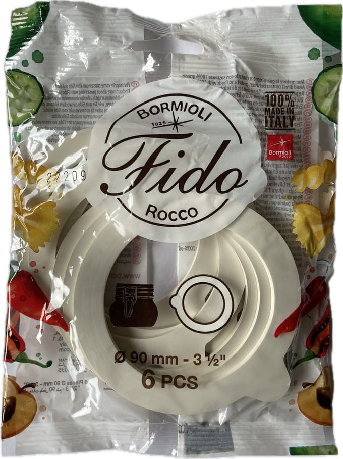 Bormioli Rocco Rubber voor Fido weckpot - Ø 9 cm - Set-6