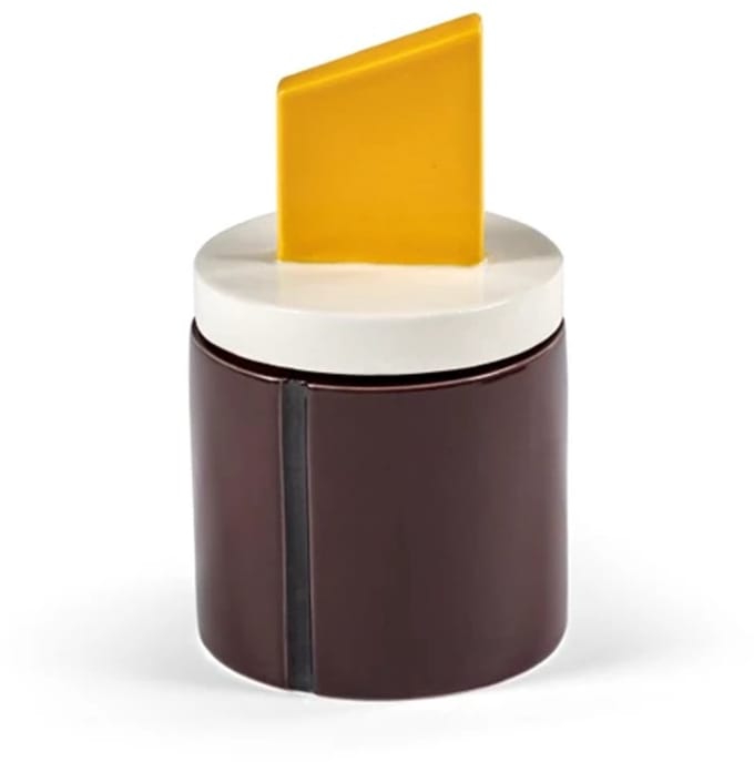 Serax Plan C Candela 03 geurkaars D8.5cm H14cm burgundy / geel