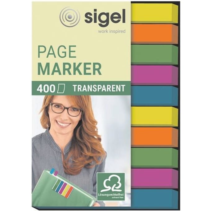 Sigel Plakmarker HN617 Groen, Blauw, Violet, Geel, Oranje