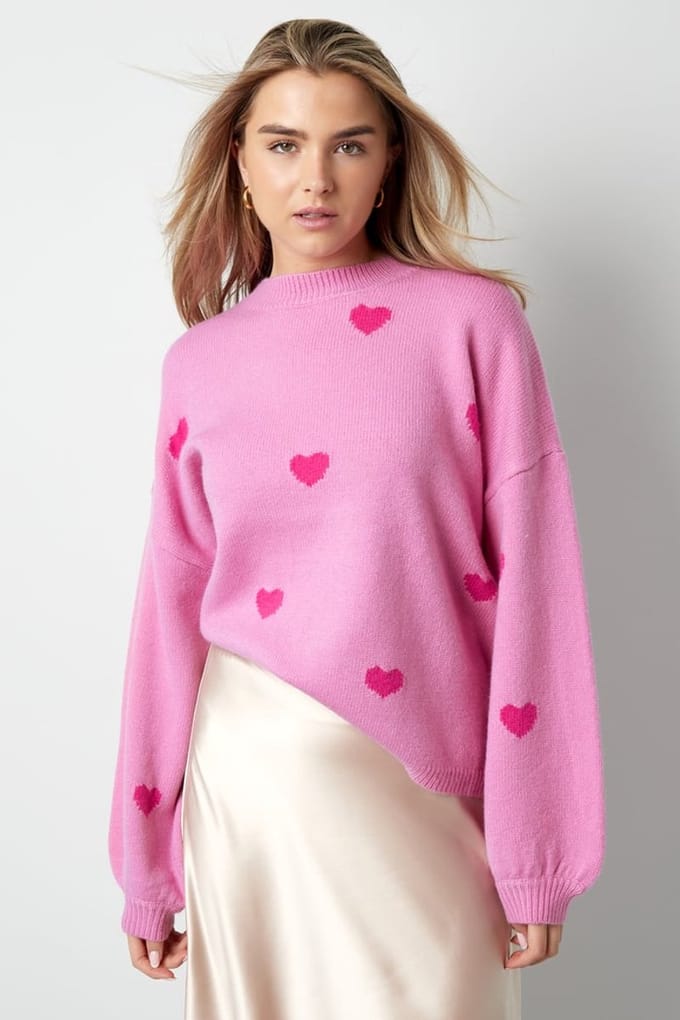 Yehwang - Hugs sweater - pink - Maat L/XL