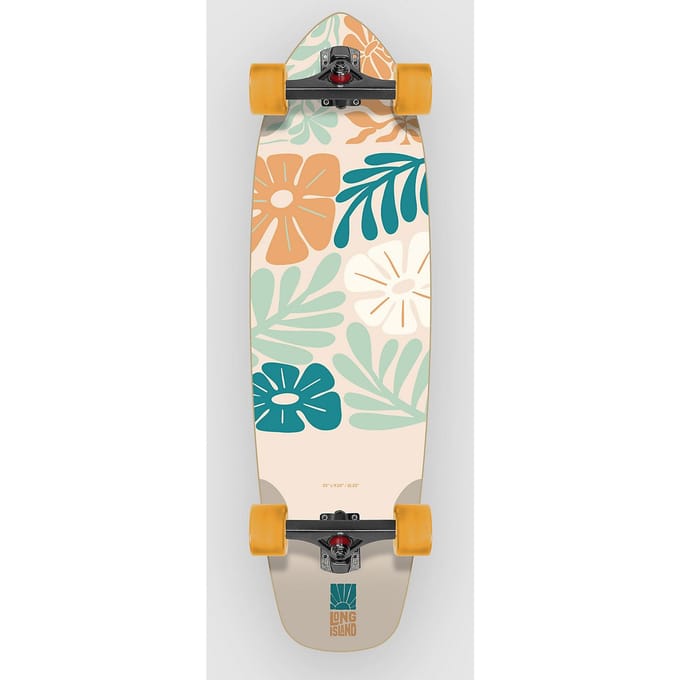 Long Island Longboards Flowers 33"x9.25" Complete patroon