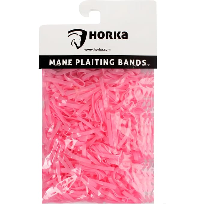 Horka - Manenvlechtbanden Polyester - Roze - 500 Stuks