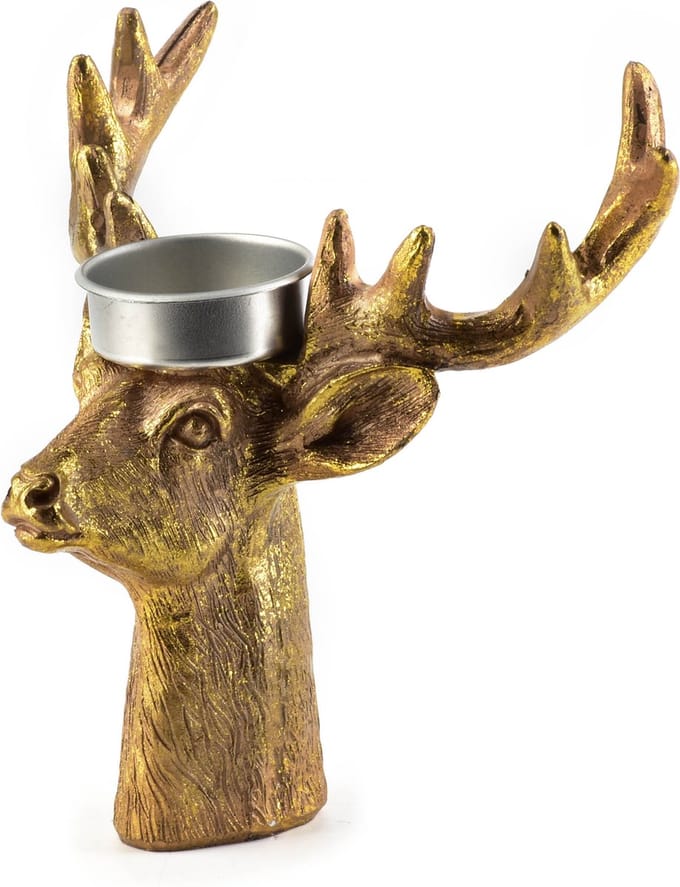 SANTA LILA FIGUUR - Decoratief rendier - Goud