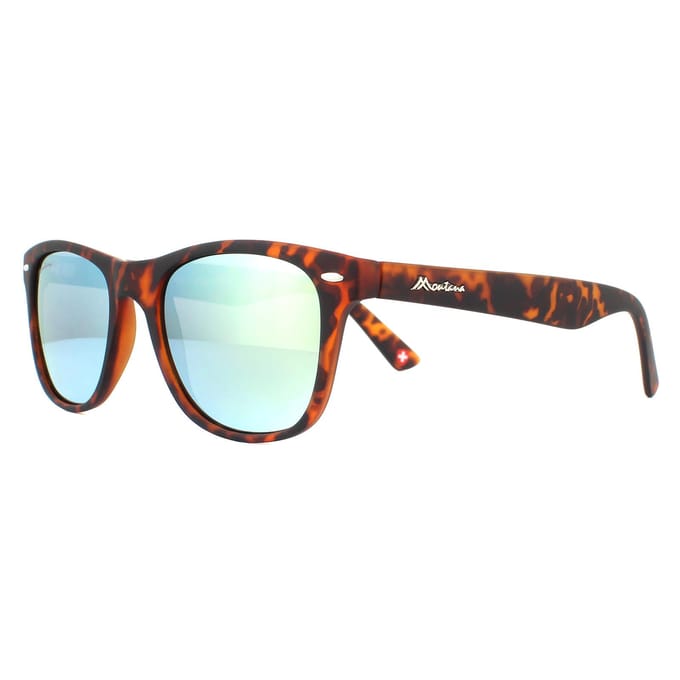 Montana Zonnebril MS10 Een Mat Schildpad Bruin Rubbertouch Revo Goud Roze