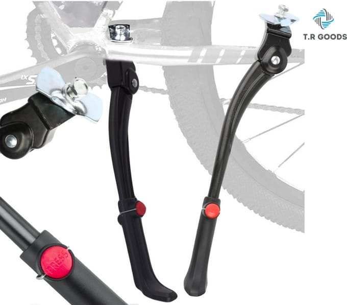 T.R Goods. Fietsstandaard Verstelbaar - Universeel - Zwart - Robuust Aluminium