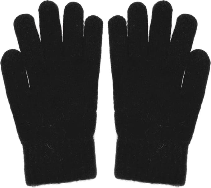 Dames handschoenen van extra zacht wol - zwart