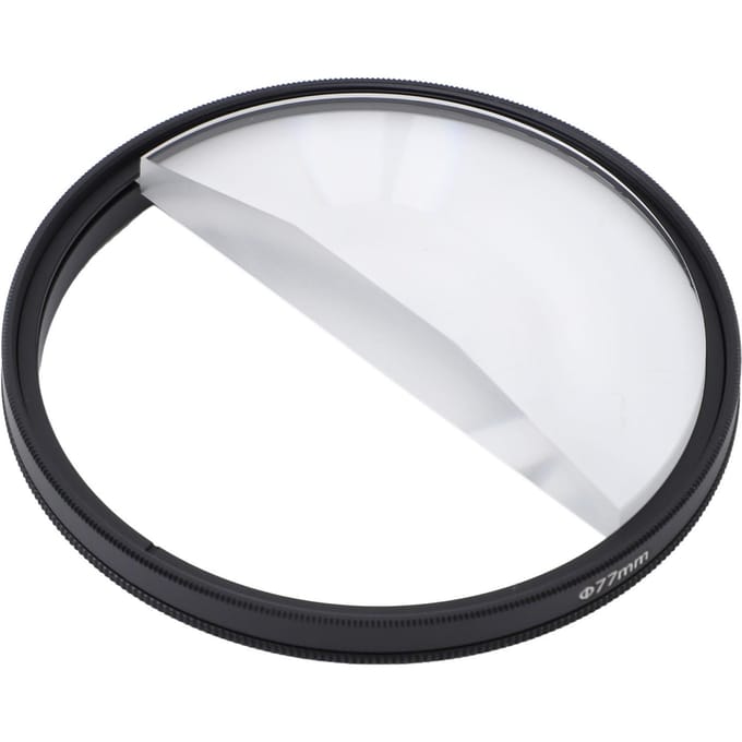 77mm Half Filter Optisch Glas Aluminiumlegering Half Vervorming Speciaal Effect Camera Lensfilter voor white