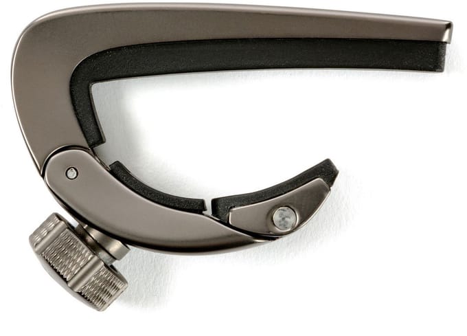 Dunlop DPCGM Pivot Capo, Gun Metal - Capodaster voor staalsnarige gitaar