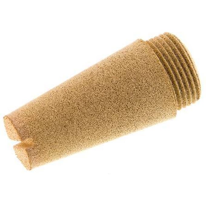 G3/4'' Gesinterd Brons Pneumatische Geluiddemper Schroefgleuf
