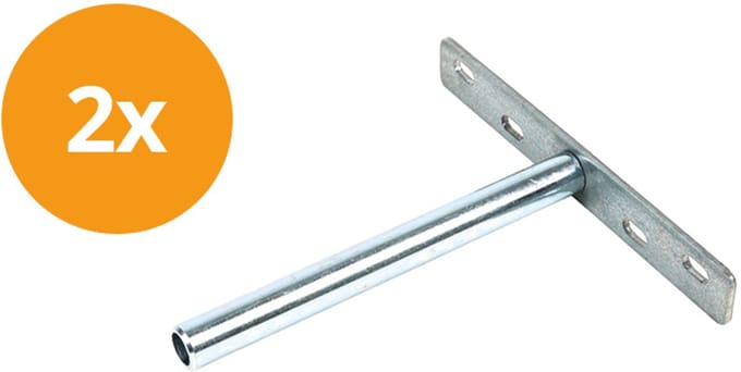 Plankdrager blinde montage - 150mm - Onzichtbare plankdragers - 2 stuks
