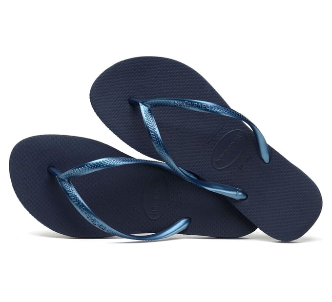 Havaianas Slim Slippers en Sandalen Dames - Navy - Maat 33/34 - Plastic