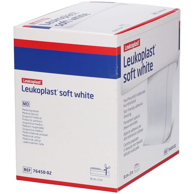 Leukoplast® Soft White Pleister 8 cm x 5 m 1