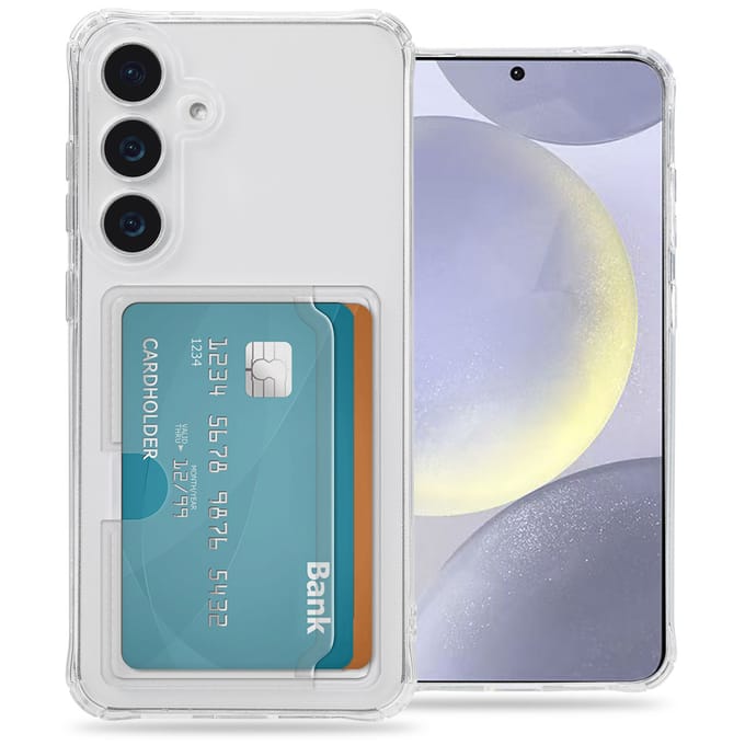 imoshion Softcase Backcover met pasjeshouder voor de Samsung Galaxy S25 Plus - Transparant