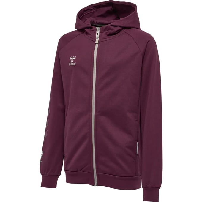 Katoenen zip-up hoodie voor kinderen Hummel Move Grid