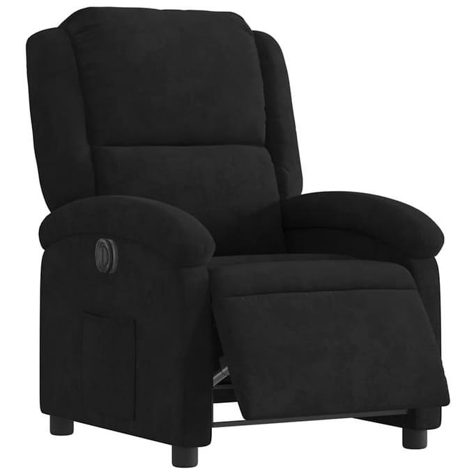 vidaXL - Fauteuil - verstelbaar - elektrisch - stof - zwart
