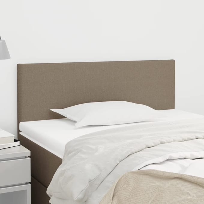 vidaXL - Hoofdbord - 90x5x78/88 - cm - stof - taupe