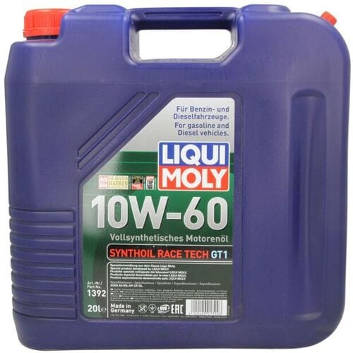 Motorolie LIQUI MOLY 1392 Synthoil Race Tech GT1 10W60 20L