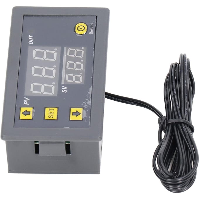 Temperatuurregelmodule LED Digitaal Display ABS Behuizing Mini Thermostaat 110?220V voor Koelkast gray