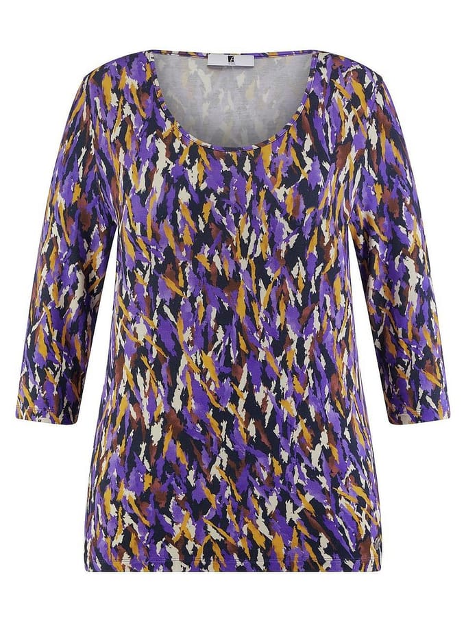 Shirt ronde hals Van Emilia Lay paars