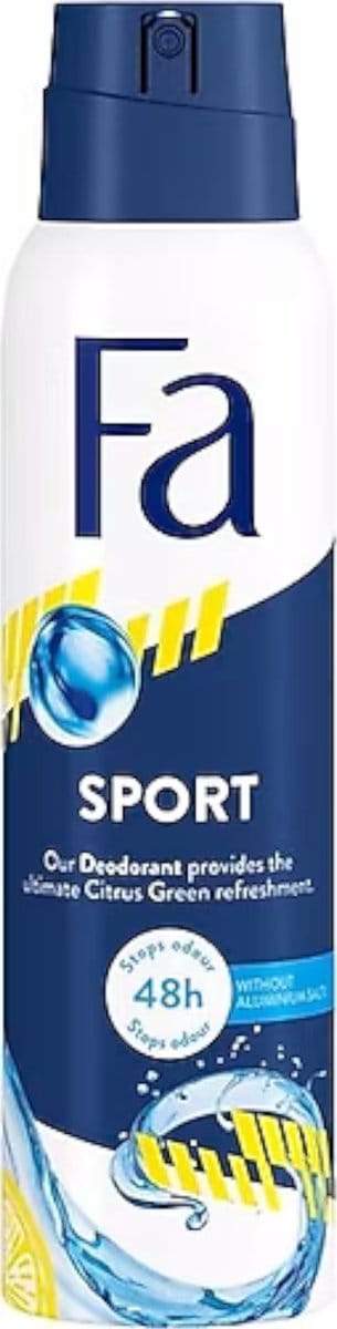 Fa - Deodorant - Spray - Sport - Citrus Green Scent - 150ml