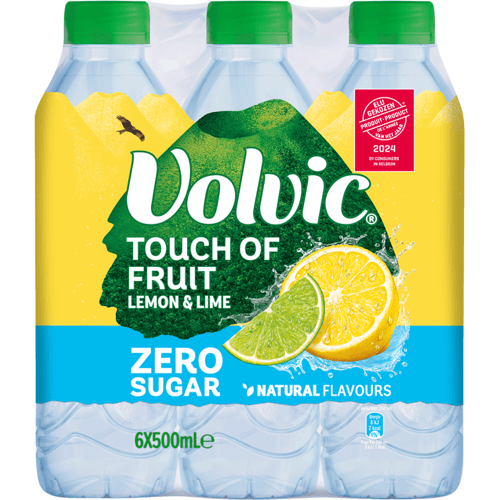 Volvic Touch of Fruit Citroen & Limoen - 6 x 500 ml