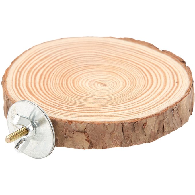 Vogels Ronde Zitstok Platform Natuurlijk Houten Standaard voor Kooi Vogels Papegaaien Bijten Staan8-10 beige