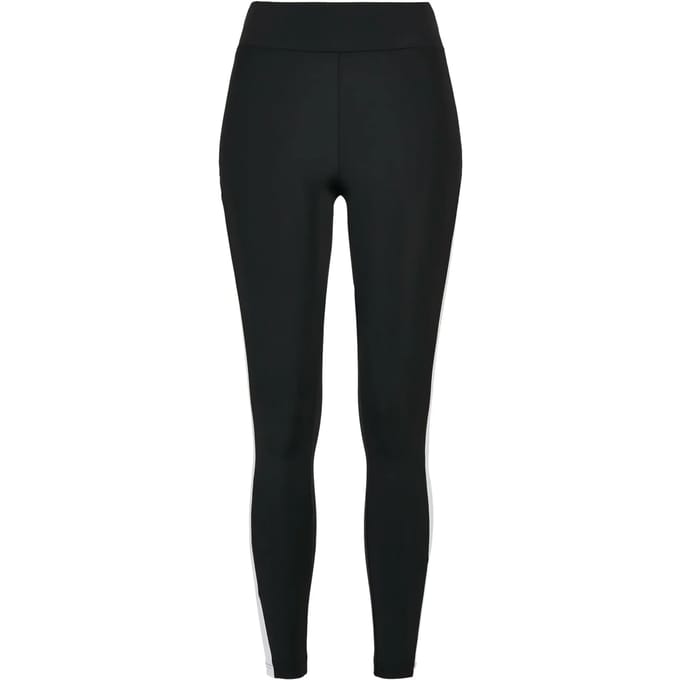 Urban Classics - Color Block Sportlegging - XS - Zwart/Wit