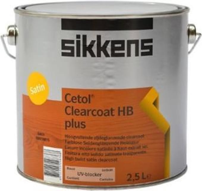Sikkens Cetol Clearcoat HB Plus - 1 l - 18-20 m²/l - Kleurloos