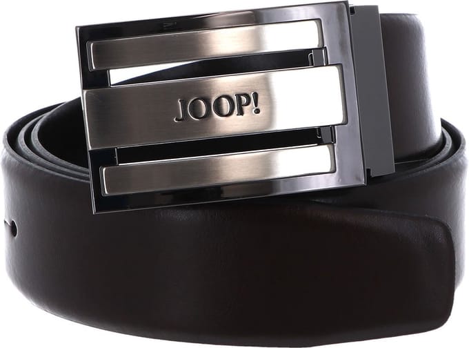JOOP! Leren Riem Coll. Belt Adjustable 3,5 CM W80 D`Brown Donkerbruin