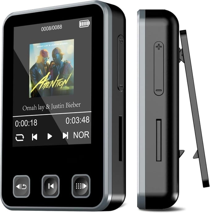 SNJY® MP3 Speler Bluetooth - MP4 Speler - Muziek Speler - 32GB - Zwart