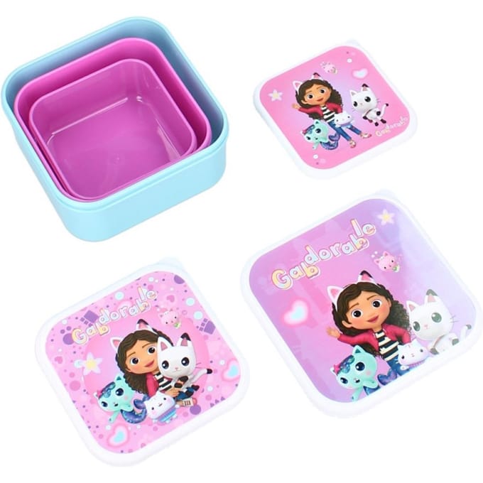 Vadobag Gabby's Dollhouse Snackbox en Fruitdoos - 3in1