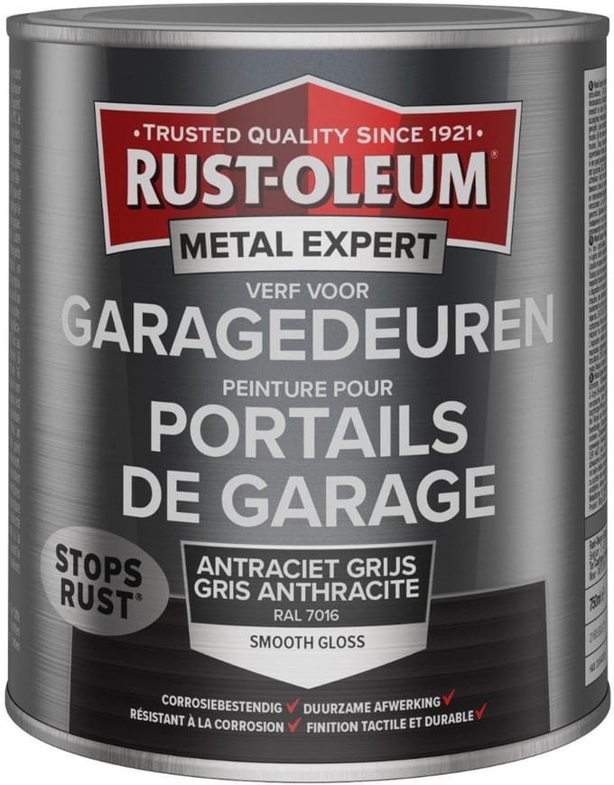Rust-Oleum Metal Expert Garagedeur Verf Antraciet 750ml