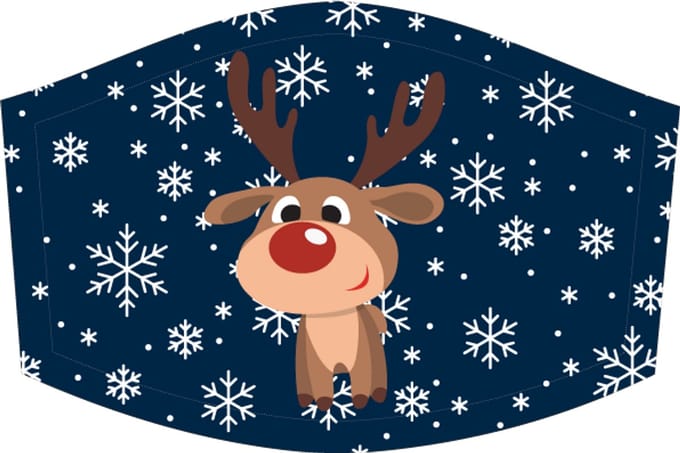 Mondkapje Kerst - Rendier