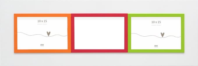 Deknudt Frames multifotolijst S67JK1 P3 - wit - rand - 3x foto 10x15
