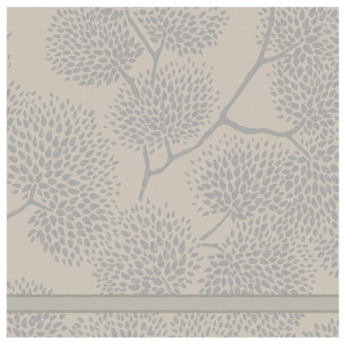DDDDD - Trees Theedoek - Set van 6 - Katoen - Jacquard geweven - 60x65 cm - Bomenprint - Taupe