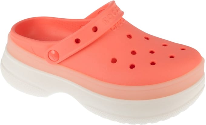 Crocs Classic Frosted Stacked Clog, Vrouwen, Roze, Slippers, maat: 37/38