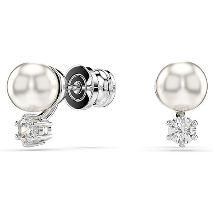 Swarovski 'Matrix' Dames Stud Oorbellen van Basismetalen - Zilver 5694225